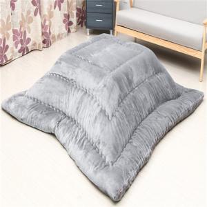 こたつ布団 こたつ厚掛け布団 掛け布団単品 吸湿発熱 中空綿 ふわふわ感触フランネル生地 無地 洗える