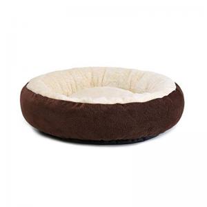 もこもこ　ラウンド型ペットベッド  ブラウン