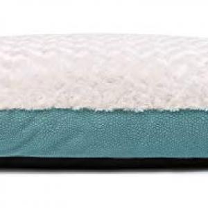 Pet Dog Bed Mat Cushion Crate Soft Pad Zipped Removable Washable Cover, Blue