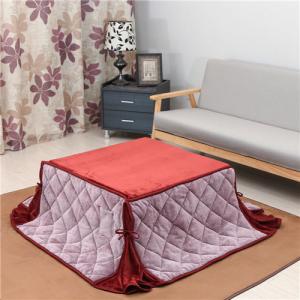 省スペース こたつ布団 こたつ掛け布団 掛け布団単品 ふわふわ感触フランネル生地 カチオン   洗える レッド